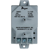 COMPACT DIFFERENTIAL PRESSURE TRANSMITTER "DWYER"  MODEL 668-9